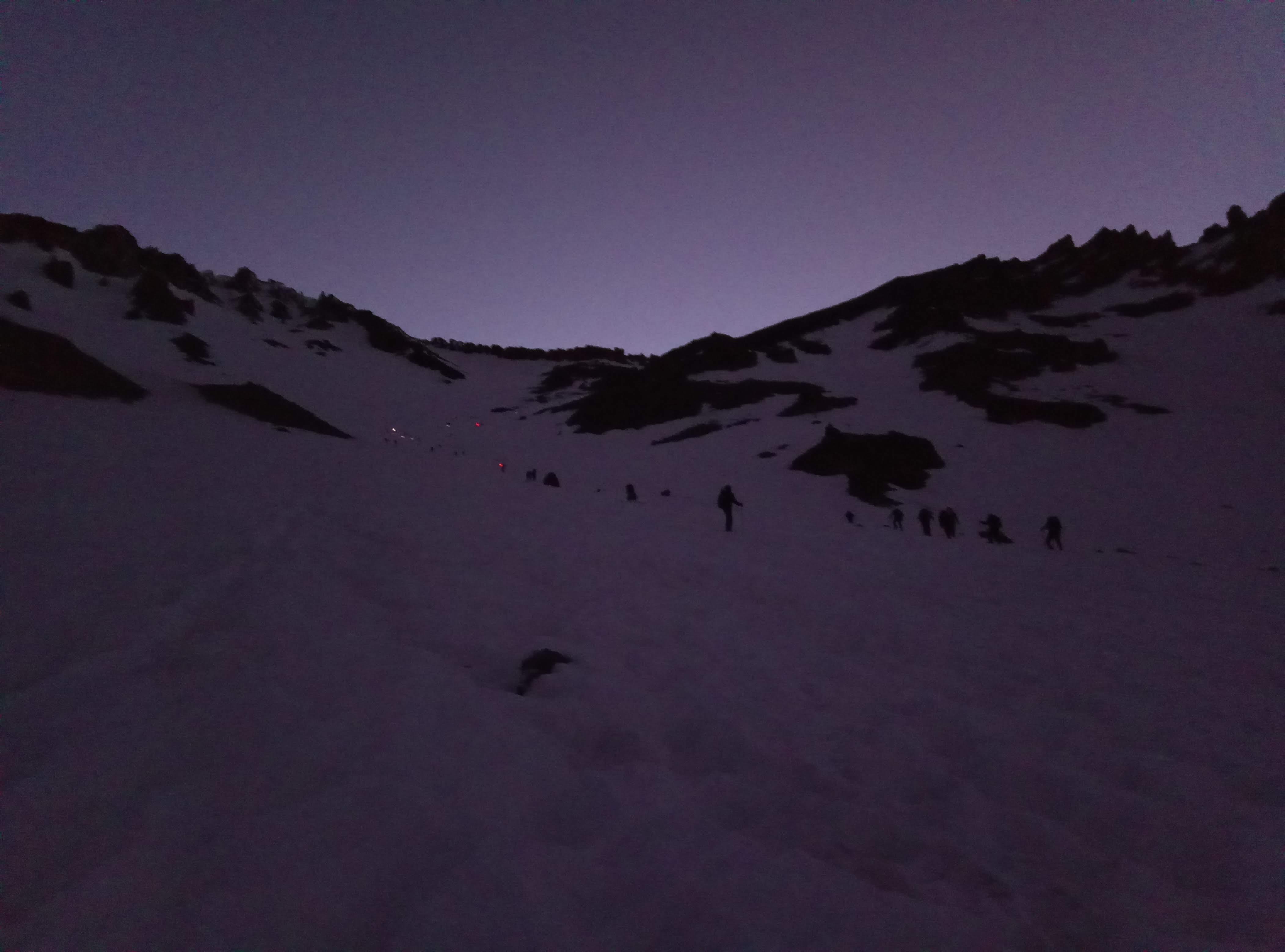 Avalanche gulch, early morning