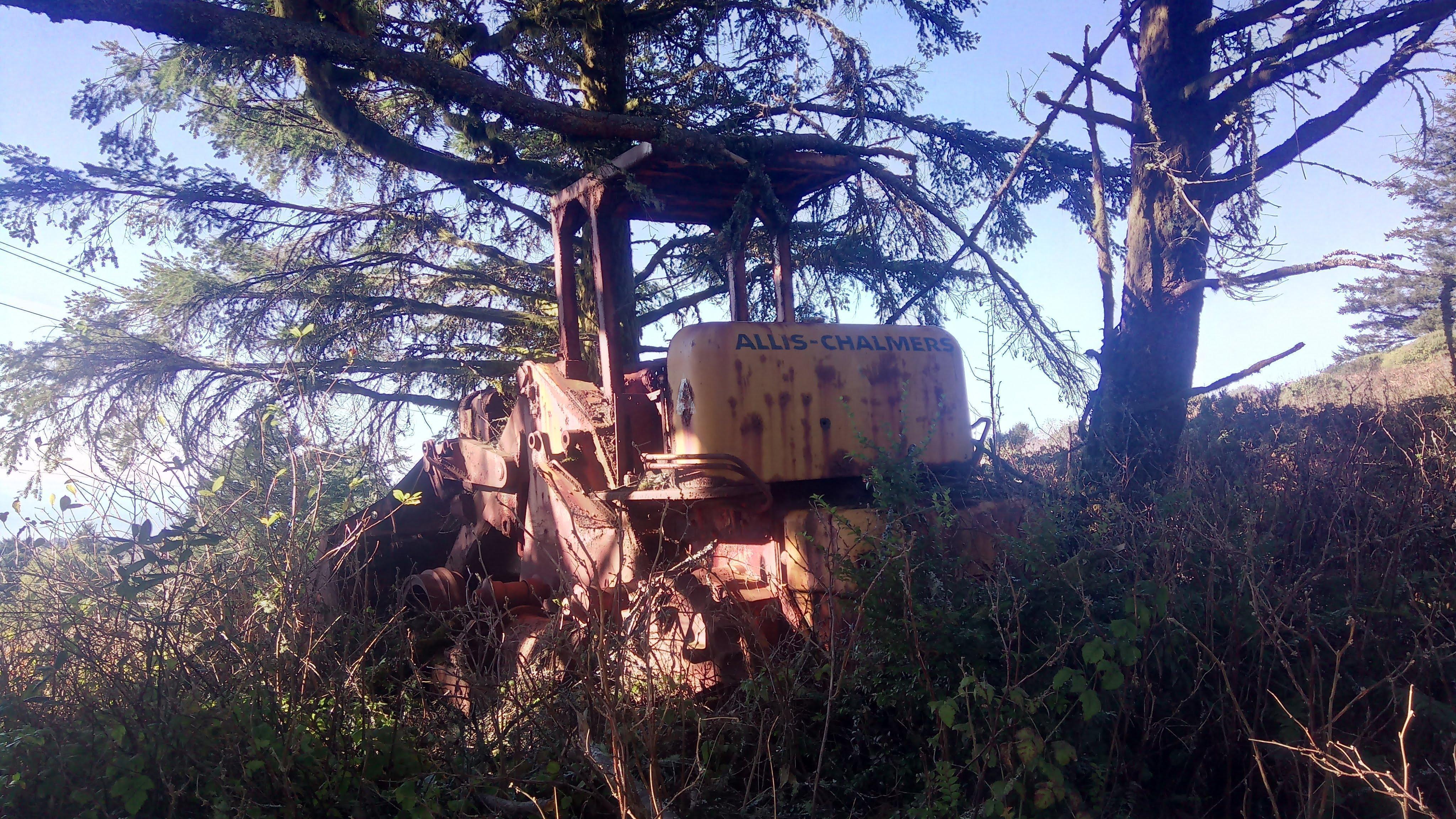 An abandoned tractor